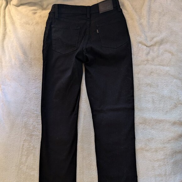 LEVIS WOMEN'S BLACK PANTS Size 4 Classic Mid Rise Skinny Jeans Levi Levi's - Picture 5 of 7